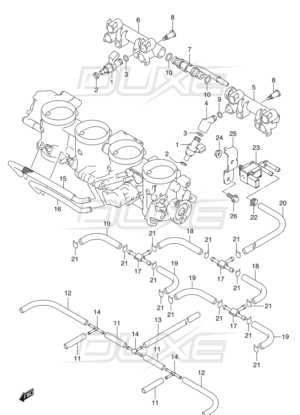 Hayabusa throttlebodyhosejoint