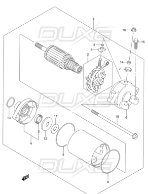 Hayabusa startermotor