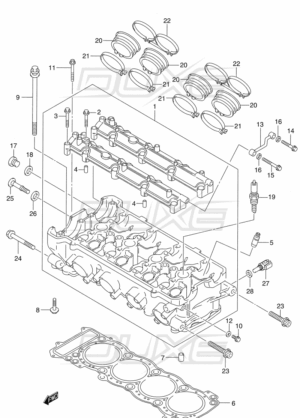 Hayabusa cylinderhead