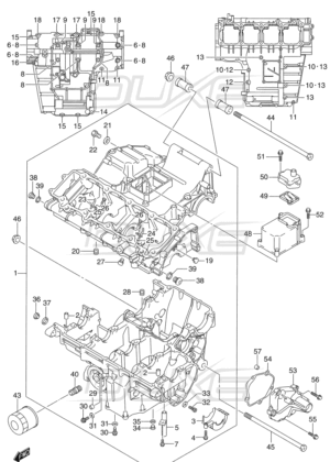 Hayabusa crankcase