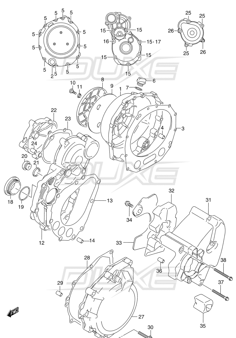 Hayabusa crankcasecovers