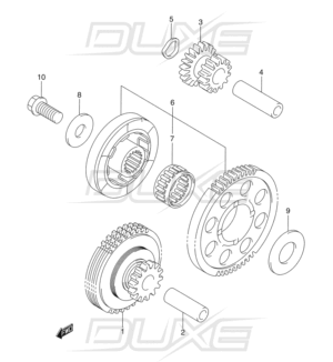 Hayabusa starterclutch